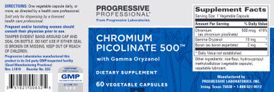 Progressive Labs Chromium Picolinate 500 60c