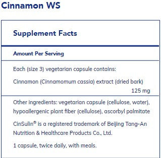 Pure Encapsulations Cinnamon WS 120c