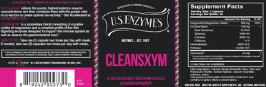 U.S Enzymes Cleansxym 62 vegetarian capsules