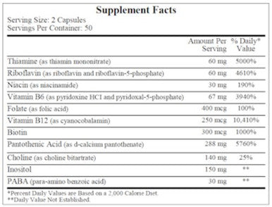 Ecological Formulas Co-Enzyme B Complex 100c