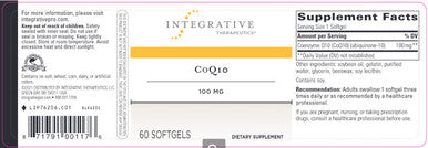 Integrative Therapeutics CoQ-10 100 mg 60sg