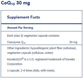 Pure Encapsulations CoQ10 30mg 120c