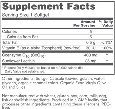 Protocol for Life Balance CoQ10 400 mg 60sg