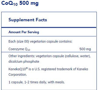 Pure Encapsulations CoQ10 500mg 60c