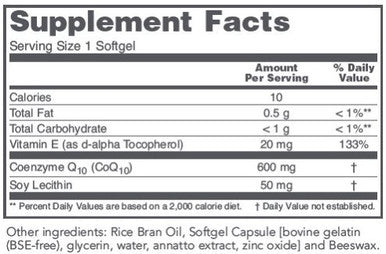 Protocol for Life Balance CoQ10 600 mg 60sg