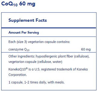 Pure Encapsulations CoQ10 60mg 250c