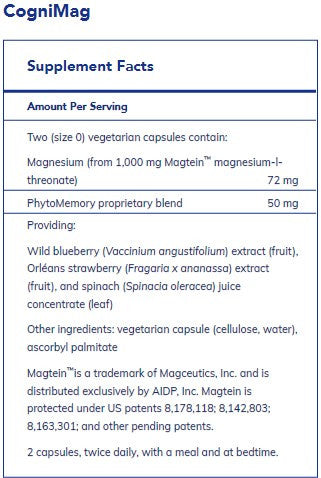 Pure Encapsulations CogniMag 120c