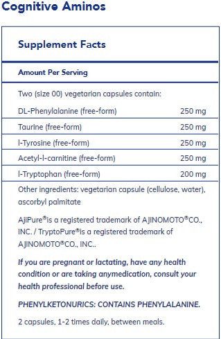 Pure Encapsulations Cognitive Aminos 120C