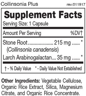 D'Adamo Personalized Nutrition Collinsonia Plus 60c