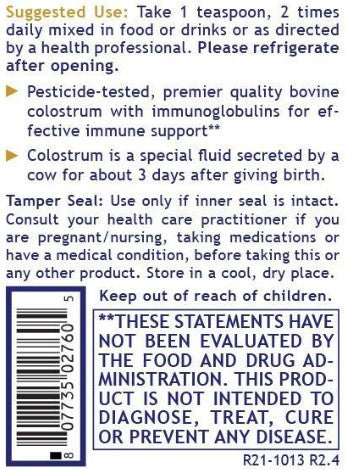 Premier Research Labs Colostrum-IgG Powder 5 oz