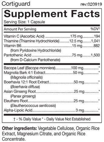 D'Adamo Personalized Nutrition Cortiguard 60c