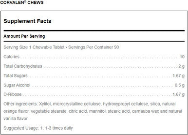 Douglas Laboratories Corvalen Chews Orange flavor 90 chews