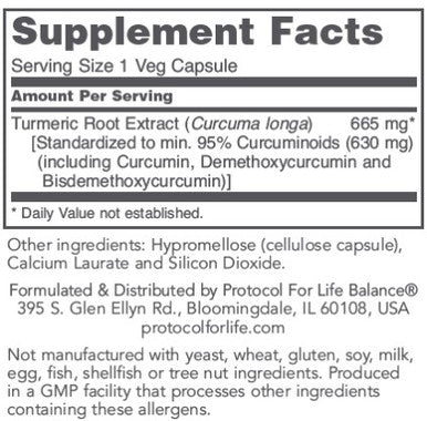 Protocol for Life Balance Curcumin 665 60vc