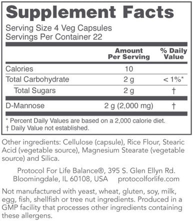 Protocol for Life Balance D-Mannose 90c