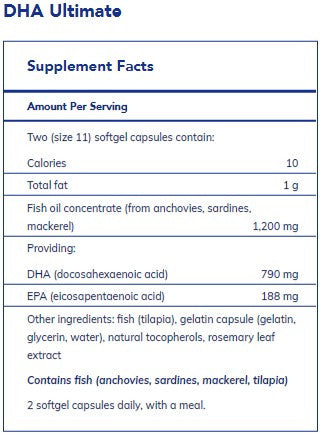 Pure Encapsulations DHA Ultimate 120sg