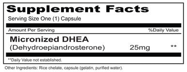 Priority One DHEA 25 mg 90c