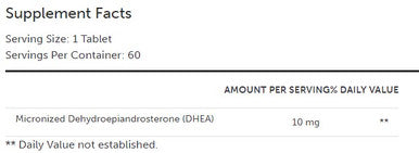 Xymogen DHEA Micronized 10mg 60t