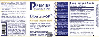 Premier Research Labs Digestase-SP 60vc