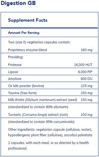 Pure Encapsulations Digestion GB 90c