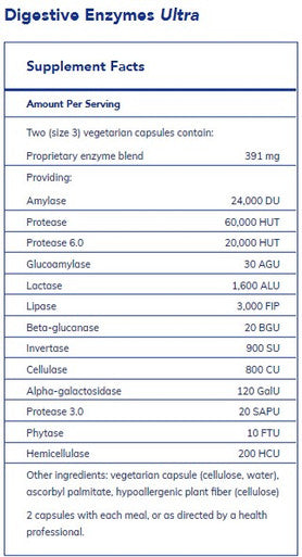 Pure Encapsulations Digestive Enzymes Ultra 180c