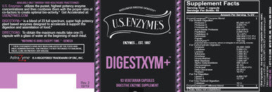 U.S Enzymes Digestxym + (Plus) 93 vegetarian capsules