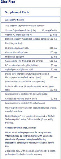 Pure Encapsulations Disc-Flex 120c