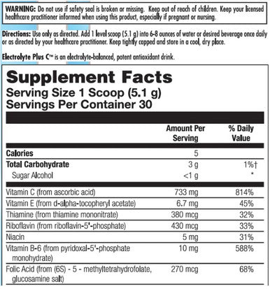 Nutra BioGenesis Electrolyte Plus C 210 g