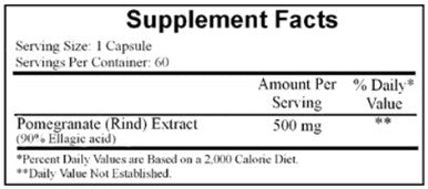 Ecological Formulas Ellagic Acid 500mg 60c