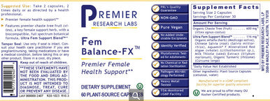 Premier Research Labs Fem Balance-FX 60c