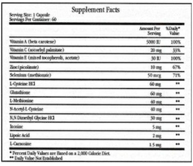 Ecological Formulas Free Radical Quenchers 60C