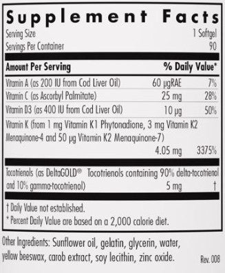 Allergy Research Group Full Spectrum Vitamin K 90sg