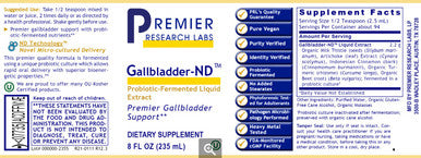 Premier Research Labs Gallbladder-ND 8 oz