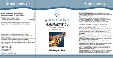 UNDA Gammadyn Cu 30 ampoules