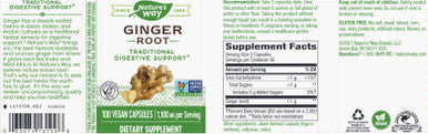 Natures Way Ginger Root 100c