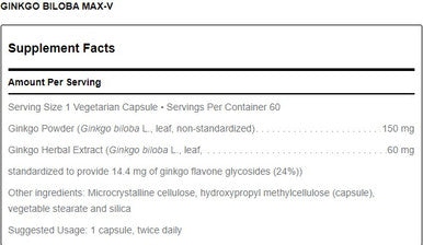 Douglas Laboratories Ginkgo Biloba Max-V 60c