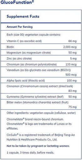 Pure Encapsulations GlucoFunction 180c