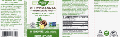 Natures Way Glucomannan 100c