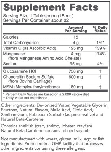 Protocol for Life Balance Glucosamine & Chondroitin Liq MSM 16oz