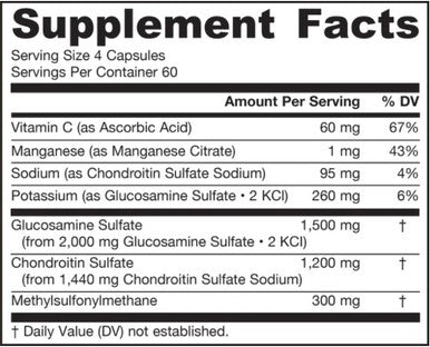 Jarrow Formulas Glucosamine + Chondroitin + MSM 240c