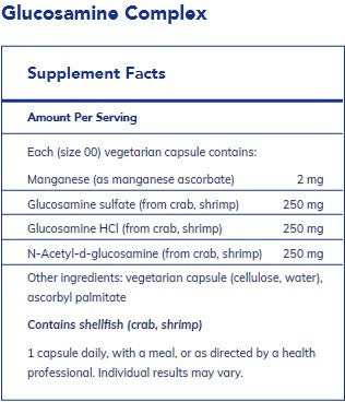 Pure Encapsulations Glucosamine Complex 180c