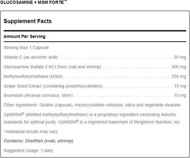 Douglas Laboratories Glucosamine + MSM Forte 120c