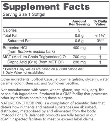 Protocol for Life Balance Glucose Management w/Berberine HCl 90 softgels