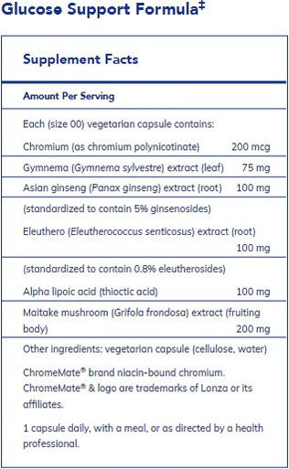 Pure Encapsulations Glucose Support Formula 120c