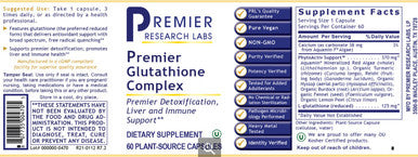 Premier Research Labs Premier Glutathione Complex 60c