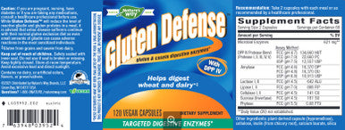 Natures Way Gluten Defense 120c