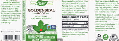 Natures Way Goldenseal Root 100c