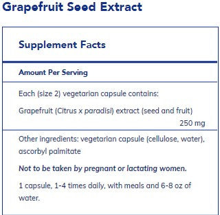 Pure Encapsulations Grapefruit Seed Extract 60c