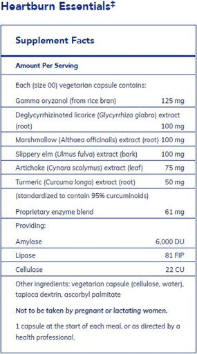 Pure Encapsulations Heartburn Essentials 90c