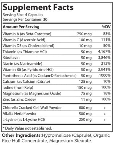 Advanced Nutrition by Zahler Height Factor 120c