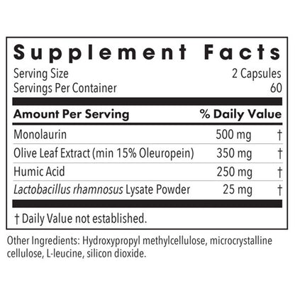 Allergy Research Group Humic-Monolaurin Complex 120vc